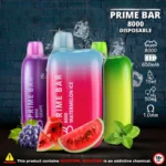 Prime Bar 8000 Puffs Disposable Vape 50mg